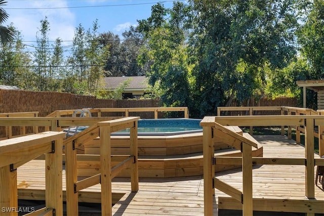 3064 Connecticut Ave, Naples, FL 34112 - deck with an outdoor pool