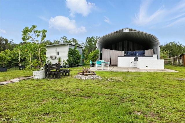 4440 40th St NE, Naples, FL 34120 - view of green lawn featuring a carport