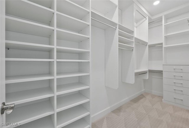 4184 Sonoma Oaks Cir, Naples, FL 34119 - walk in closet featuring carpet flooring