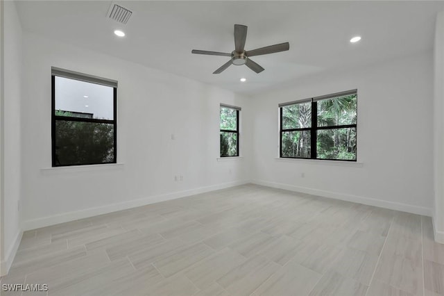 4184 Sonoma Oaks Cir, Naples, FL 34119 - unfurnished room with recessed lighting and a ceiling fan