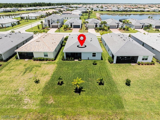3943 E Hampton Cir, Alva, FL 33920 - aerial view of residential area with a nearby body of water