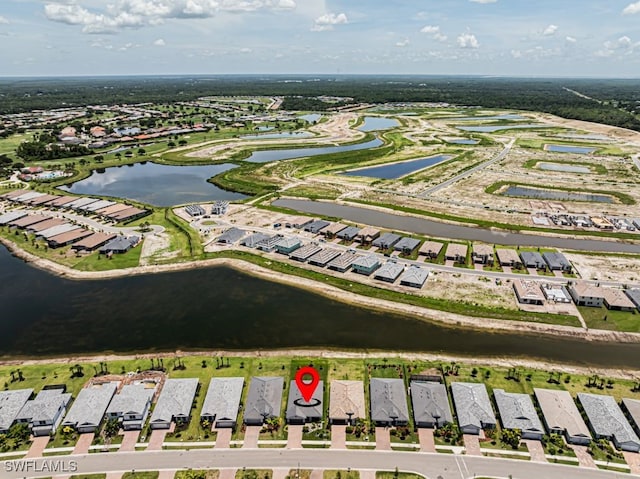 3943 E Hampton Cir, Alva, FL 33920 - aerial view of property's location with a nearby body of water and nearby suburban area