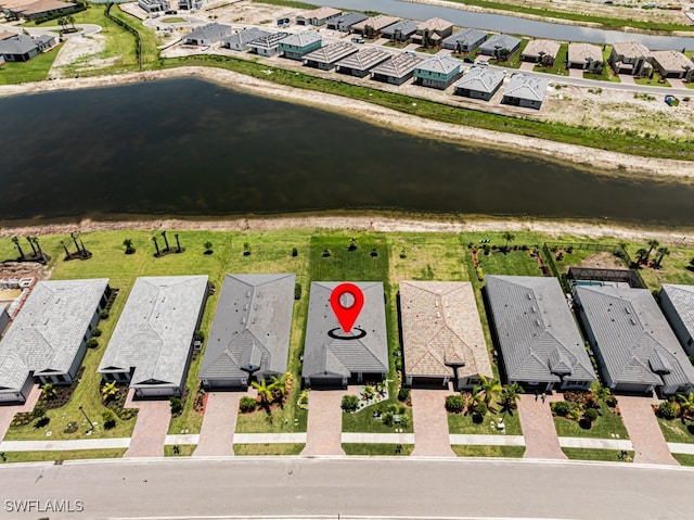 3943 E Hampton Cir, Alva, FL 33920 - aerial perspective of suburban area featuring a nearby body of water