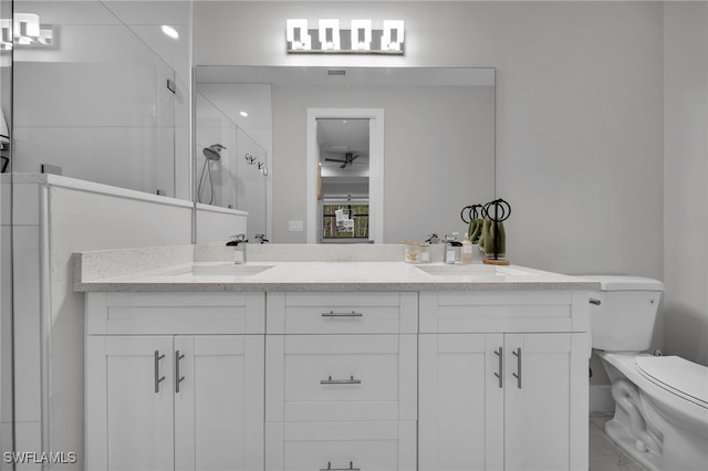 4267 4th Ave SE, Naples, FL 34117 - full bathroom featuring double vanity and a stall shower