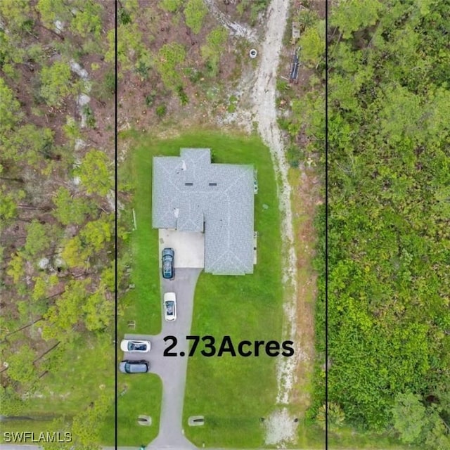 4267 4th Ave SE, Naples, FL 34117 - aerial view of property's location featuring property parcel outlined
