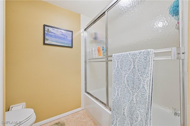 6296 Sugar Bush Ln Unit A, Fort Myers, FL 33908 - full bathroom with shower / bath combination with glass door and tile patterned floors