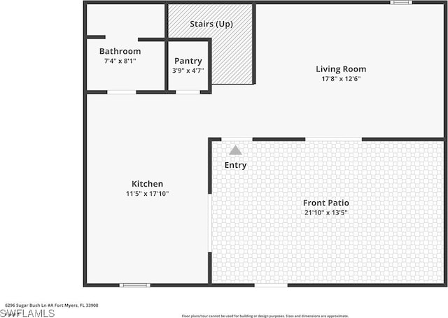6296 Sugar Bush Ln Unit A, Fort Myers, FL 33908 - view of floor plan / room layout