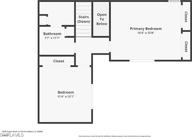 6296 Sugar Bush Ln Unit A, Fort Myers, FL 33908 - view of floor plan / room layout