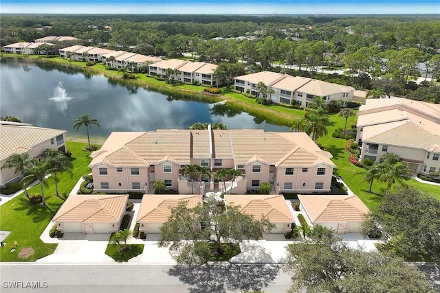 6275 Wilshire Pines Cir Unit 1008, Naples, FL 34109 - aerial view of residential area featuring a large body of water