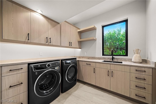 1261 13th Ave N, Naples, FL 34102 - laundry area featuring cabinet space and washing machine and clothes dryer