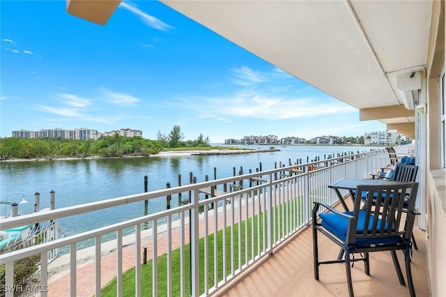 1208 Edington Pl Unit E204, Marco Island, FL 34145 - balcony featuring a water view