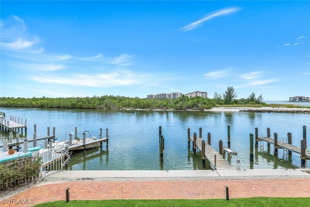 1208 Edington Pl Unit E204, Marco Island, FL 34145 - dock area with a water view