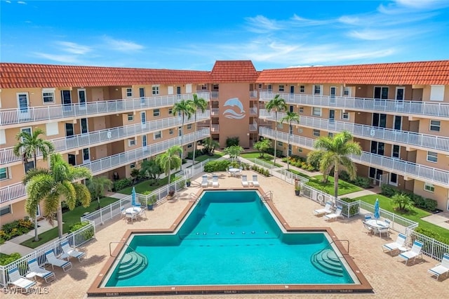 1208 Edington Pl Unit E204, Marco Island, FL 34145 - community pool with a patio