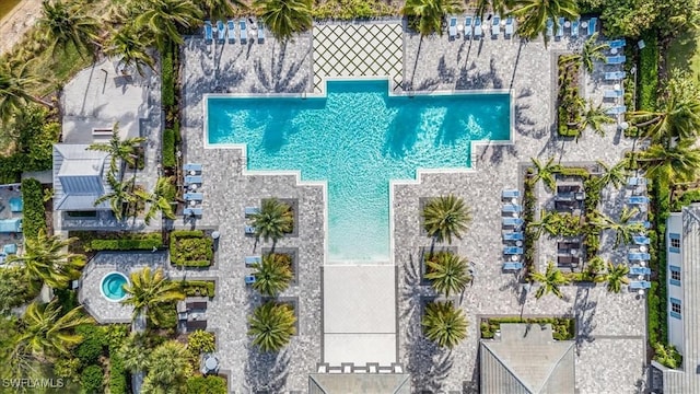 9088 Caicos Way, Naples, FL 34114 - aerial view of a pool