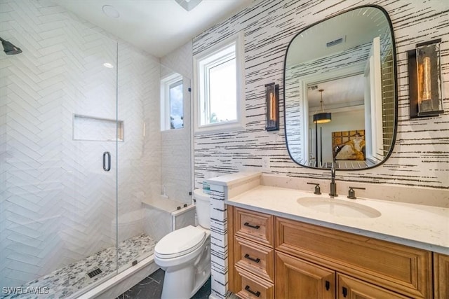 33 3rd St S, Naples, FL 34102 - bathroom featuring vanity and a shower stall