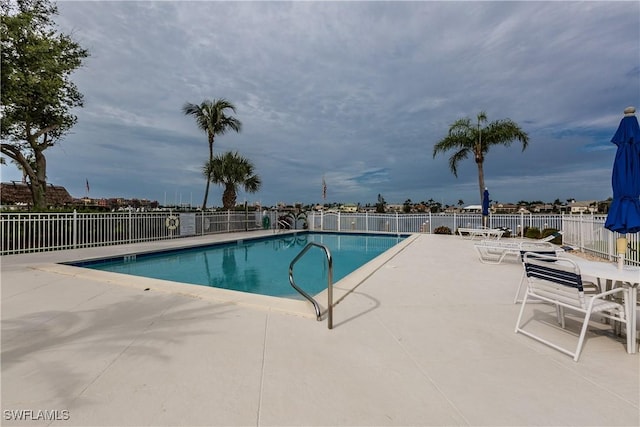 816 E Elkcam Cir Unit 305, Marco Island, FL 34145 - community pool featuring a patio