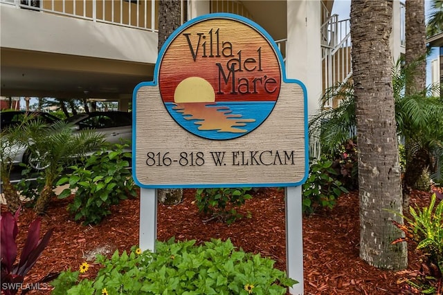 816 E Elkcam Cir Unit 305, Marco Island, FL 34145 - view of community sign