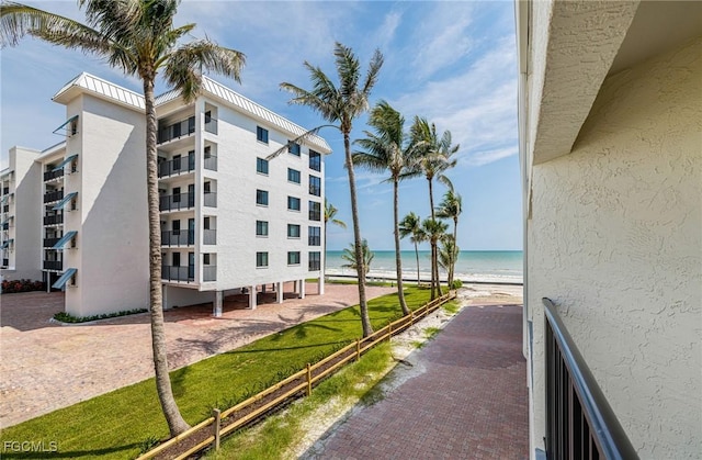 4750 Estero Blvd Unit 101, Fort Myers Beach, FL 33931 - view of apartment building / complex featuring view of water and beach