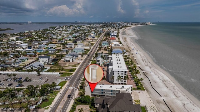 4750 Estero Blvd Unit 101, Fort Myers Beach, FL 33931 - aerial overview of property's location with extended coastline