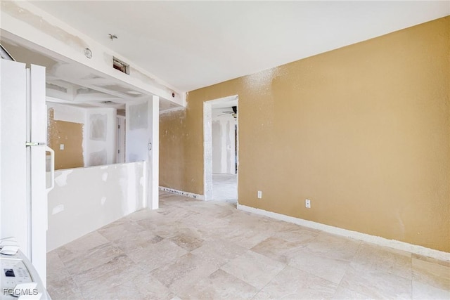 4750 Estero Blvd Unit 101, Fort Myers Beach, FL 33931 - spare room featuring ceiling fan
