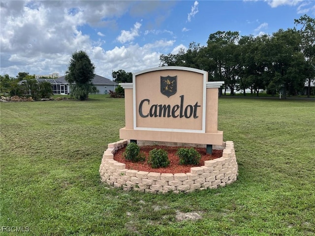 6292 Morgan La Fee Ln, Fort Myers, FL 33912 - community sign with a lawn