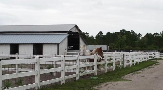 view of stable