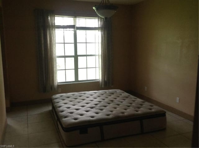 view of tiled bedroom