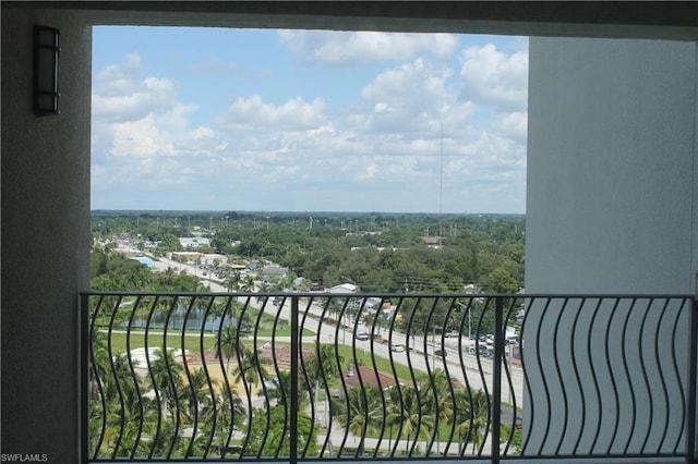 view of balcony