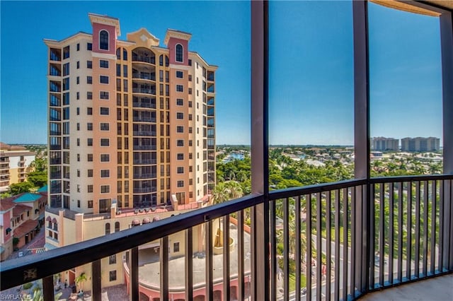 view of balcony