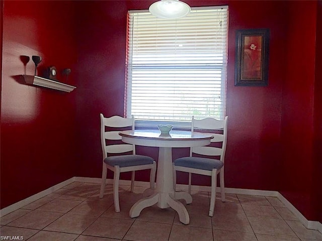 dining room featuring tile flooring