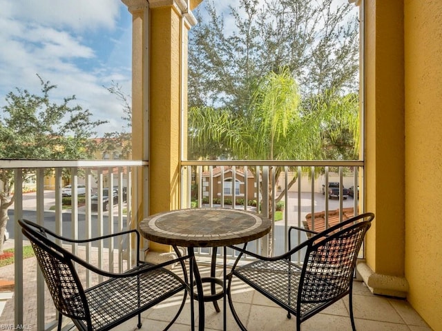 view of balcony