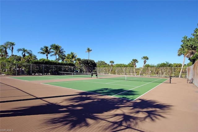 view of sport court