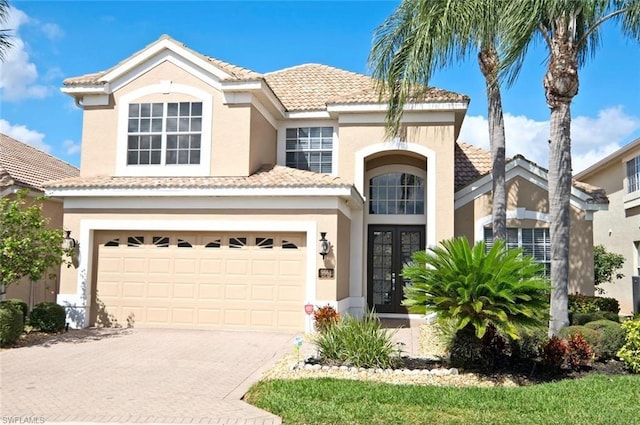 view of front of house featuring a garage