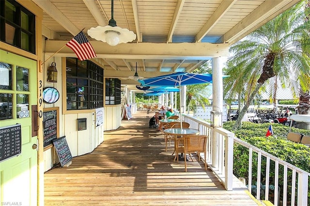 view of deck