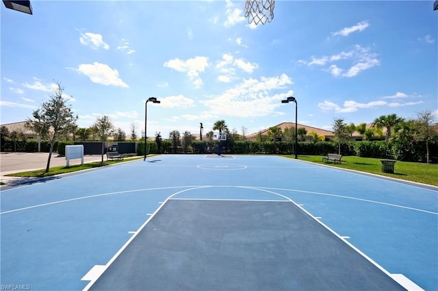 view of sport court