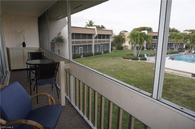 view of balcony