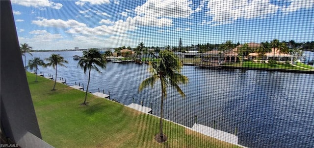 view of water feature