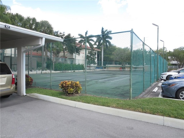 view of tennis court