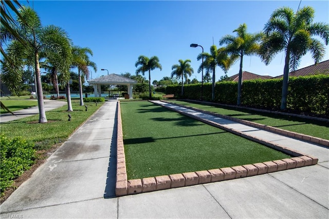 view of nearby features featuring a gazebo