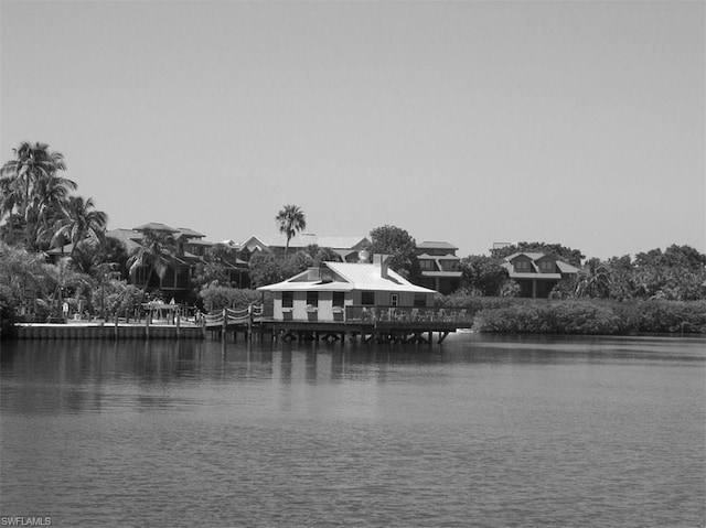 view of property view of water