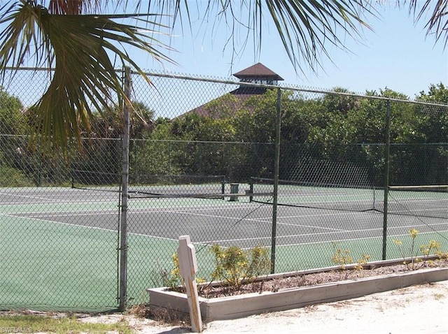 view of tennis court