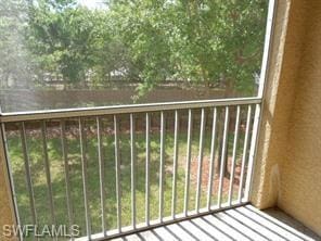 view of balcony