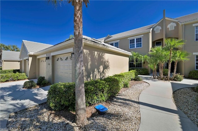 view of home's exterior featuring a garage