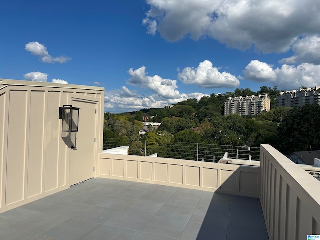 view of patio / terrace featuring a balcony