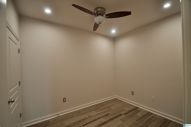 401 S 20th St Unit 420, Birmingham, AL 35233 - empty room featuring dark hardwood / wood-style flooring and ceiling fan