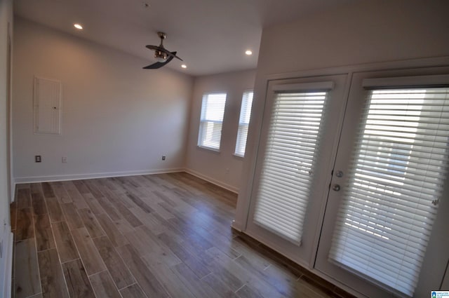 401 S 20th St Unit 420, Birmingham, AL 35233 - spare room featuring french doors and dark wood-type flooring
