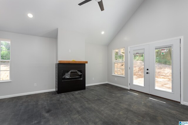 interior space featuring dark hardwood / wood-style floors