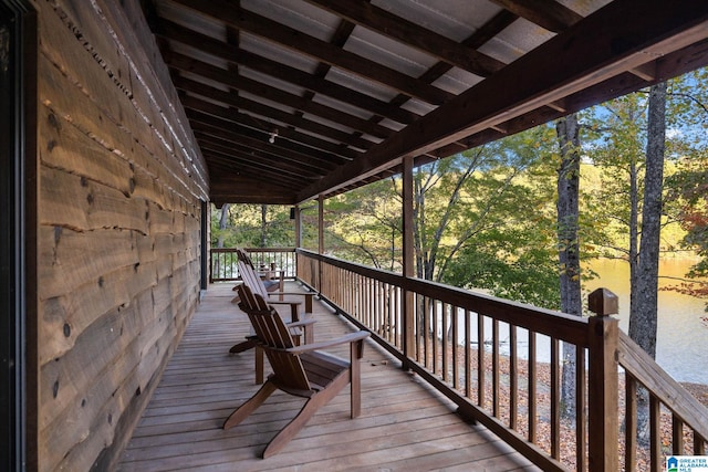 view of wooden terrace