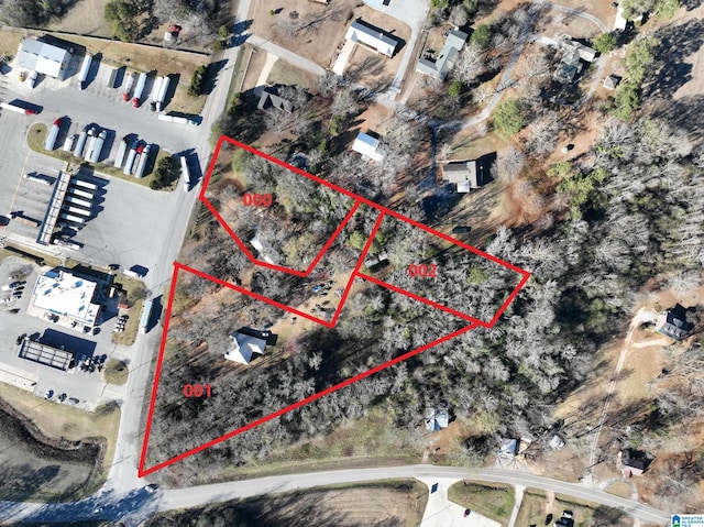 421 County Road 764, Clanton, AL 35046 - aerial overview of property's location featuring property boundaries highlighted