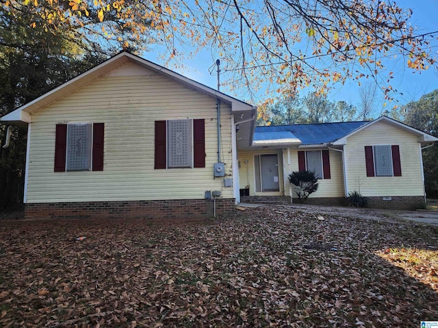 view of front of home